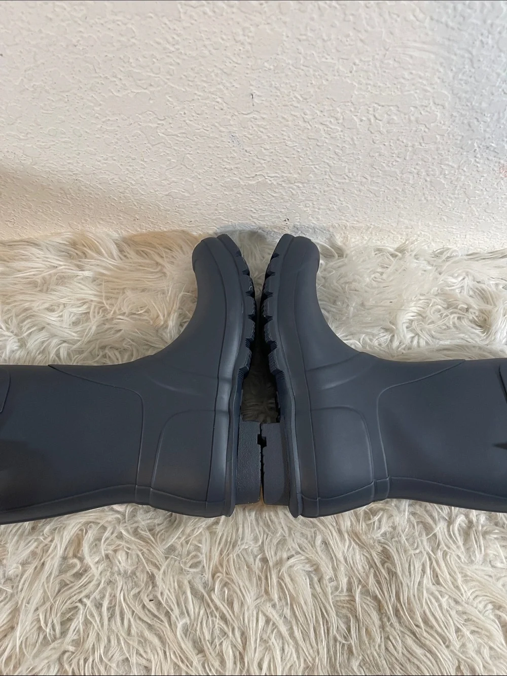HUNTER Women's Original Short Rain Boots Navy Blue Waterproof Size 9 NEW